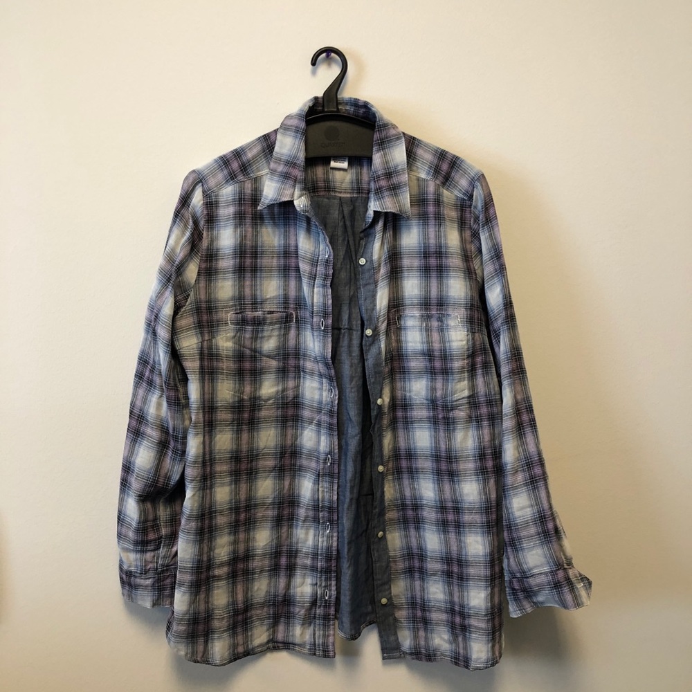 Charlotte Ronson super soft plaid buttondown NWT